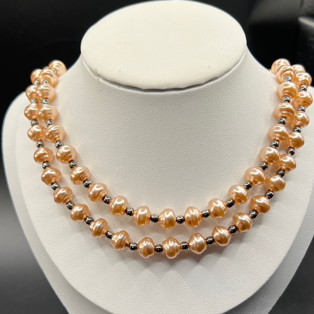 Vintage Japan double strand Pearl Necklace